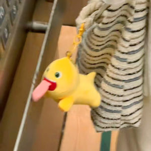 Stuffed Plush Animals Dinosaur Toys Magnetic Suction Big Tongue Fun Pendant Key Bag Lovers Doll Cute Plush Toys Children Gifts