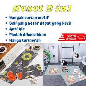 Kesanat Dapur Tahan Air & Set Alas Lantai 2 in 1