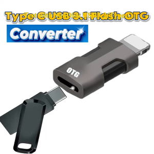 Local ReadyStock OTG Type c to Lightning Adapter for Type C Flashdrive