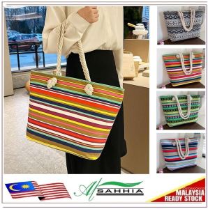 3W2 Al Sahhia Beg Tangan Wanita Bahu Jinjing Silang ( Fashion Travel Office Tote Women Stripe Casual Shoulder Bag Women Handbag )