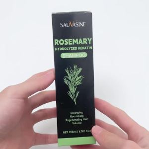 200ml Organic Rosemary Shampoo for Hair Growth Natural Thickening & Strengthening Shampoo with Hydrolyzed Keratin Hair Care