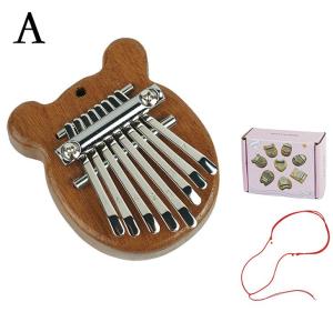 Mini Kalimba 8 Key Thumb Piano 1 Pack Water Drop Style Cute Instrument Portable Exquisite Gift Set for Kids