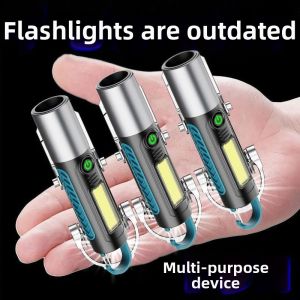 Rechargeable High Power Compact Multifunctional Flashlight
