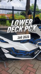 Misoka Lower Deck Cover Pcx 160 2025 CBS ABS Roadsync Kanan Kiri Rubber Karet Aksesoris