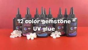 Bộ Nhựa UV 12 Màu Không Mùi Ít Co Ngót Nhựa Màu Được Pha Chế Đặc Biệt Để Chế Tác Tạo Màu Sắc Sống Động Cho Việc Làm Đồ Trang Sức