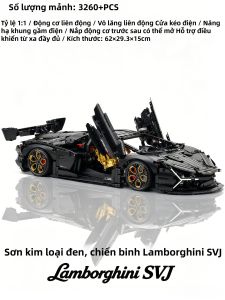 Đồ Chơi Xây Dựng Khối Tự Động Nâng Đen Kim Loại Sơn Tùy Chỉnh