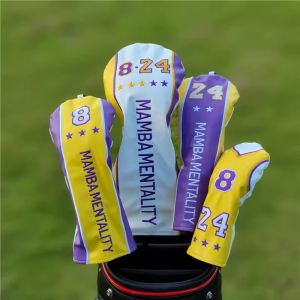 KOBE Golf Club #1 #3 #5 Wood Headcovers Driver Fairway Woods cover Leather Head Covers Set
