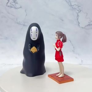 Takara Tomy | Anime Spirited Away Character PVC Action Model Set Faceless Male Hayao Miyazaki Character Toy Childrens Birthday Gift