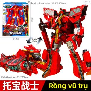 TUOBAOZHANSHI | Đồ Chơi Robot Chiến Binh Ngân Hà Kết Hợp Và Biến Hình Cho Trẻ 3+