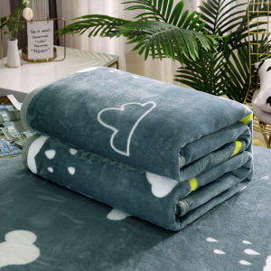 Chăn Lông Chăn Nhung Flannel Mẫu Mỏng Thảm Lông San Hô Dày Dặn Ga Giường Mùa Đông Thảm Mỏng Đơn Ký Túc Xá Học Sinh