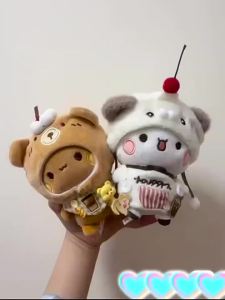 Búp Bê Thú Bông Bubu Và Yier Panda Dễ Thương Hình Gấu Bông Hoạt Hình Móc Khóa Túi Đồ Chơi Anime Mềm Mại Quà Tặng Cặp Đôi Trang Trí Chìa Khóa Xe 10cm