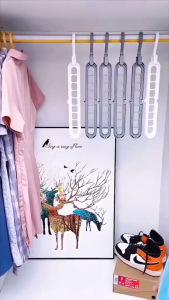 ( MY ACC ) 9in1 Smart Magic Hanger Gantungan Gantung Baju Pakaian 9 IN 1 Putar 360°