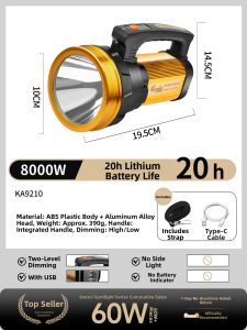High Power Ultra Bright Long-lasting Flashlight