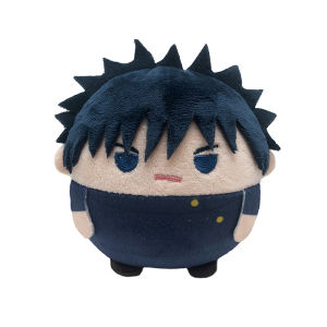 Bandai | 10cm Jujutsu Kaisen Round Plush Keychain Yuji Megumi Choso Yuta Anime Fluffy Stuffed Doll Bag Pendant Fans Gift