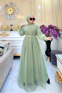 REALPICT FARASYA SET DRESS FREE FASMINA DAN BELT BAHA TILE DOT MIX CERUTY PREMIUM LD 110 PB 142 TERBARU TERMURAH BEST SELLER TANGAN PERTAMA KONVEKSI