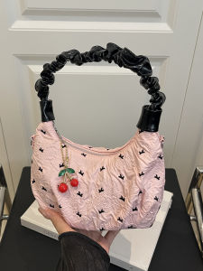 Túi Đeo Chéo Nữ Phong Cách Mới 2025 Túi Đeo Vai Đơn Dễ Thương Túi Xách Mềm Màu Trơn Mềm PU Túi Đeo Chéo Có Dây Đeo Đơn