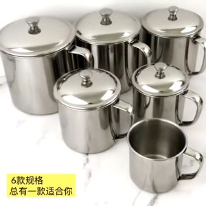 SUS 304 Stainless Steel Water Mug Cup with lid cover