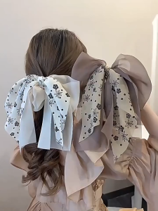 Dây Buộc Tóc Nơ Sợi Voan Mùa Hè Dây Buộc Tóc Nữ Dây Buộc Tóc Nữ Dây Buộc Tóc Đuôi Ngựa Thanh Lịch Phong Cách Hàn Quốc Phụ Kiện Tóc Cao Cấp kẹp tóc