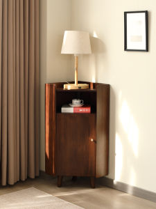 Corner Cabinet Solid Walnut Wood