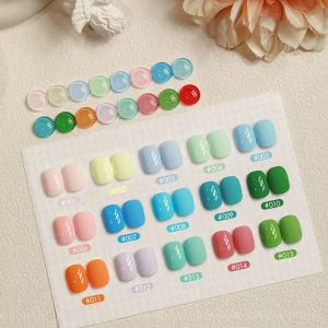 MIANEL 1-16pcs 12ML Summer Whitening Candy Ice Cream Series Gel Nail Polish 2025 Popular Macaron Dopamine Colorful Nail Polish