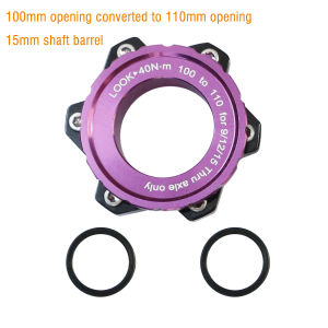 Bicycle Hub Center Lock Adapter to 6 Bolt Disc Brake Boost Hub Spacer 15x100 to 110 Front Rear Washer 12x142 to 148 Thru Axle
