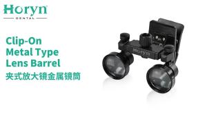 Horyn Dental Clip On Loupes 2.5X 3.5X Magnifying Glasses Adjustable Metal Optical Barrel for Dentist Beauty Podiatry