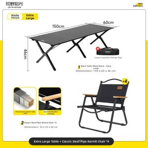 SHANNAIER | Folding Camping Table and Chair Set