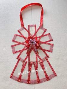 พวงมาลัยใส่แบงค์ ซองพิมพ์ลาย 15 ใบ ใส่ได้ทุกแบงค์