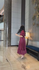 (VM) -707 Dres Pesta Fashion Wanita / Dres Tunik FREE BELT