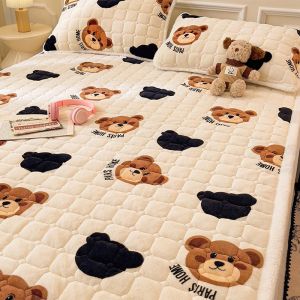 Thickened Warmth Bed Pad Milk Velvet