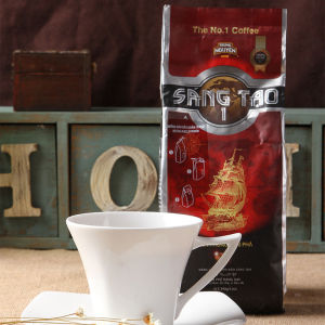 ซื้อ 2 ใบจัดส่งฟรีเวียดนาม Central ผงกาแฟ Sangtao Non-fast Soluble Pure สีดำ ผงกาแฟ 340g รสคั่วลึก