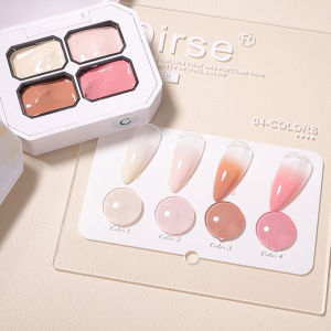 4/9 Colors Solid Nail Polish Palette Peelable Soak Off UV/LED Polish Lacquer Salon Gel Nail Art Varnish Gel Lacquer