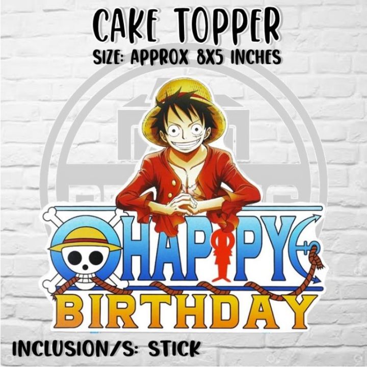 One Piece theme Cake topper Lazada PH