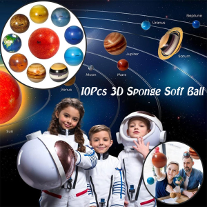 10PCS Solar System Planet Balls Stress Squeeze Ball Party Favor Toy Relieve Tension And Anxiety
