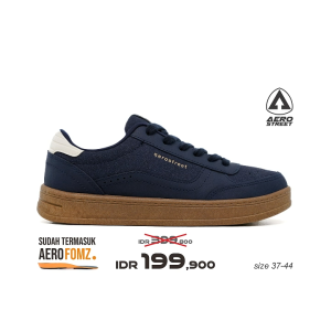Aerostreet 37-44 Austin Coklat Gum Biru Tua Biru Tua - Sepatu Sneakers Casual