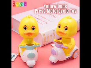 IsALifestyle Childrens toy car inertia yellow duck cartoon mini toy motorcycle toy car childrens interactive toys