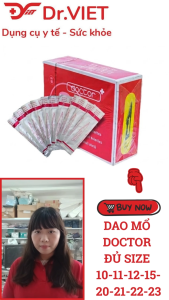 DAO MỔ DOCTOR TIỆT TRÙNG FULL SIZE 10 - 11 - 12 - 15 - 20 - 21 - 22 - 23