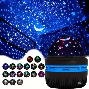 Đèn LED Bầu Trời Đầy Sao Đèn Ngủ USB Máy Chiếu Quả Cầu Ma Thuật Trăng Sao Đèn Giáng Sinh Không Khí Trang Trí Hình Tròn Nhà Chiếu Sáng Phòng