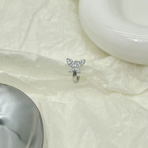 925 Sterling Silver Vintage Super Flash Zircon Screw Buckle Stud Earrings