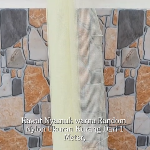 Kawat Nyamuk Warna Random Nylon Nilon Ukuran Kurang Dari 1M 1Mtr 1 Meter Lebar 83cm Tinggi 90cm