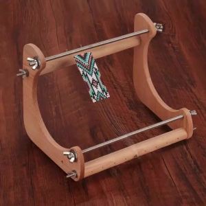 Wood Loom Beading Supplies Bead Loom Kit Weaving Beading Loom for Jewelry Bracelet DIY Knitting Handmade Beads Knitting Tool