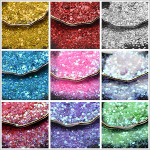 Mixed Thickness Sparkle Powder Shiny Sequins DIY Handmade Mobile Phone Case Decal Rhinestone Nail Art Laser Rainbow Colors