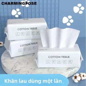 100 Chiếc Khăn Mặt Cotton Cao Cấp Dùng Một Lần Siêu Dày Sinh Học Phân Hủy Dùng Để Tẩy Trang Và Chăm Sóc Da Mặt