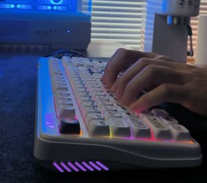 RECCAZR R102 102Keys 2.4G/Bluetooth/Wired Tri-mode Hot-swappable mechanical keyboard RGB backlit 3/5PIN Switch mechanical keyboard gaming