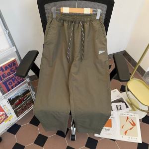 Quần Dài Nam Ice Silk Quick Dry Triangular Mark Summer Thin Micro Cone Climbing Outdoor Hiking Durable Casual Loose Fit