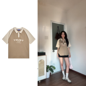 Áo thun polo có cổ nam nữ phông Local Brand Chính Hãng City Cycle Áo Polo Trust The Vibe