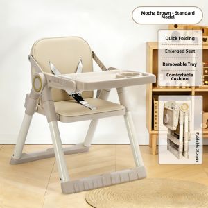 AMEITO | Baby Adjustable Foldable No-Assembly Portable High Chair