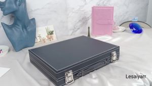 Grids Jewelry Gem Travel Display Leather Carrying Bag Show Case Loose Diamond Gemstone Bead Collection Storage Box 70 Grids