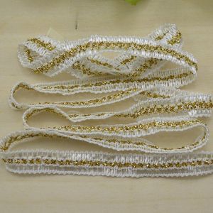 5m/16.4ft Each Pack 1.0cm Lace Trims Ribbon for Wedding Dress bras Costume Curtain braid cord Pillow DIY Handmade Craft Decorat