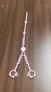 5Pcs Baby Toy Holder Strap Silicone Sippy Cup Leash for Stroller Double Headed Security Tether Anti-Drop Toy Straps5Pcs Baby Toy